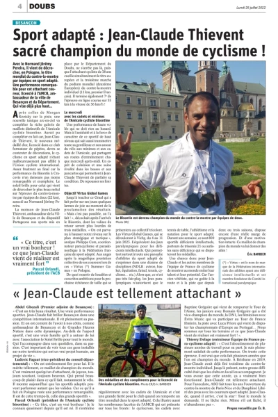 Jean-Claude Thiévent, sacré champion du monde en Pologne