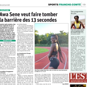 Découvrez le parcours de Awa Sene veut faire tomber la barrière des 13 secondes