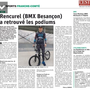 Découvrez le parcours de Rencurel (BMX Besançon) a retrouvé les podiums