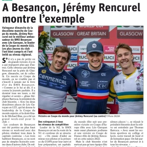 Découvrez le parcours de A Besançon, Jérémy Rencurel montre l'exemple