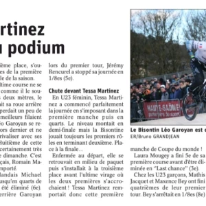 Découvrez le parcours de [BMX - Coupe du Monde] U23 : Tessa Martinez tout en haut du podium