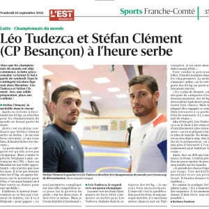 Découvrez le parcours de Léo Tudezca et Stéfan Clément (CP Besançon) à l'heure Serbe