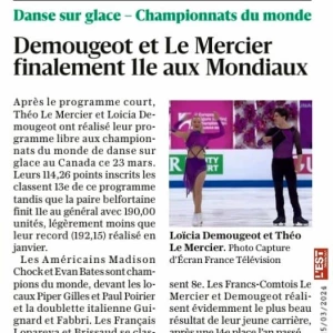 Découvrez le parcours de Loïcia et Théo au pied du TOP 10 aux mondiaux de Montréal