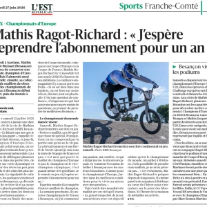 Découvrez le parcours de Mathis Ragot-Richard "J'espère reprendre l'abonnement pour un an"