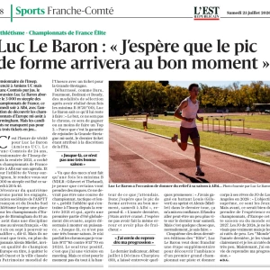 Découvrez le parcours de Championnats de France Elite 2026